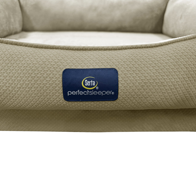 Lit pour chien Serta Ortho Cuddler, Tanné, H 10 po x l 46 po x P 34 po