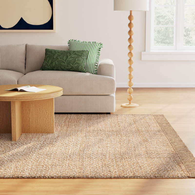 Parkerfield Handmade Flatweave Jute/Sisal Natural Area Rug, Rectangle 5' x 8'
