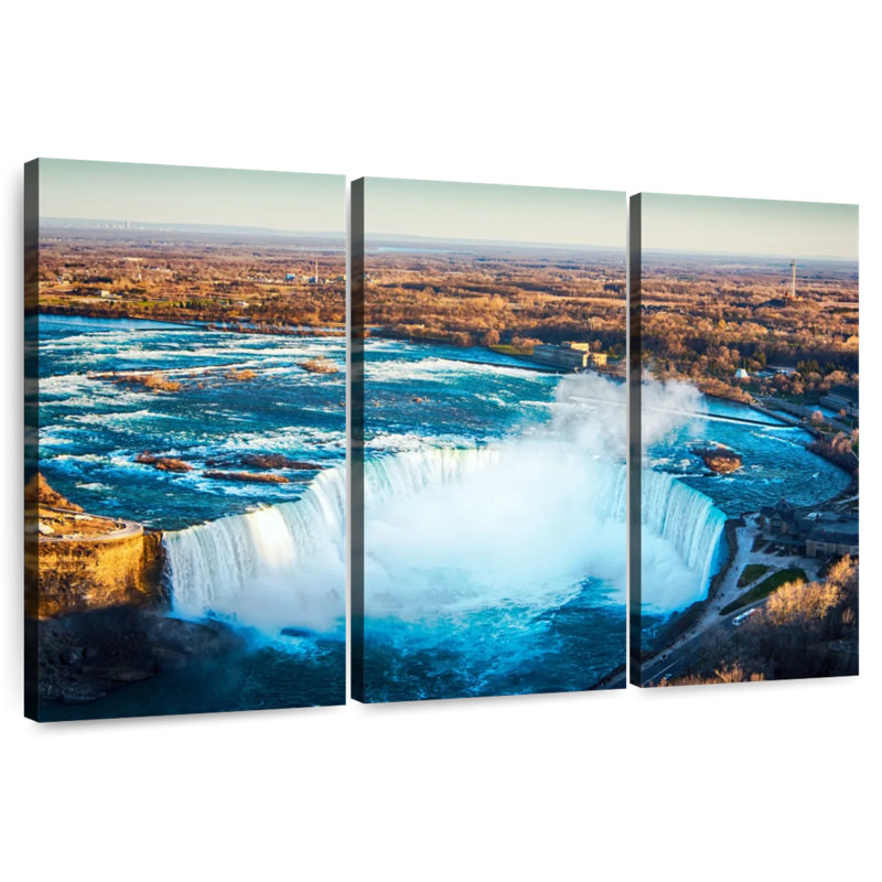 Alvord, scène des chutes du Niagara, H 28 po x l 45 po