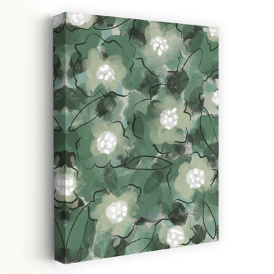 Contemporary Art Abstract Contemporary Vintage Flower Landscape Art