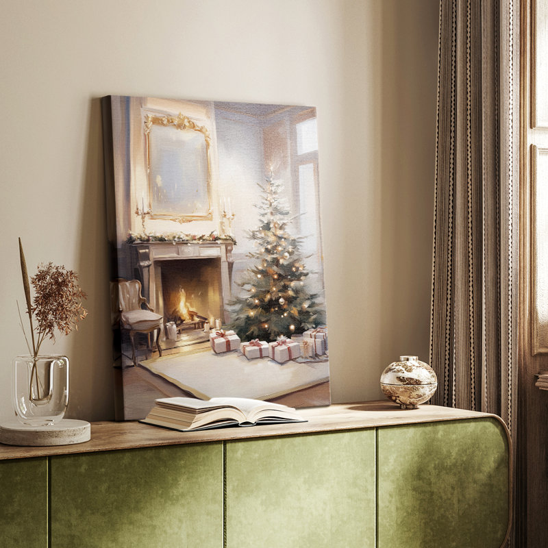 Art des Fêtes de Noël - série 2-XVII - galerie Cavas sur mesure, H 36 po x l 24 po