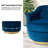 Lundquist Velvet Swivel Barrel Chair-86753500