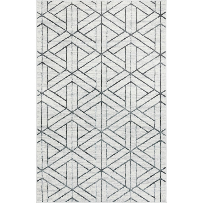 Clidy Abstract Indoor Rug, Rectangle 5' x 8'