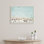 «Turquoise Beach from Above 2» par Amy Peterson, reproduction d'art sur toile encadrée