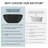 CASAINC 59" Solid Surface Freestanding Soaking Bathtub With Marble Look