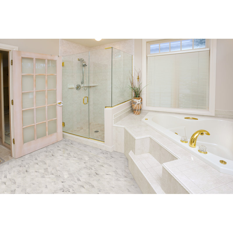 Venatino Elysia Lantern 12 in. x 13 in. Honed Marble Mosaic Floor and Wall Tile