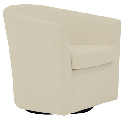 Hansell Upholstered Swivel Barrel Chair