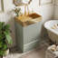 Meuble-lavabo autoportant de 20 po avec comptoir en acier inoxydable-1325454035