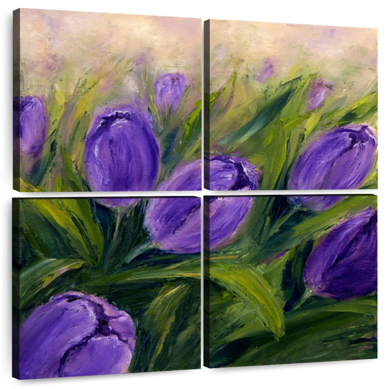 Tulipes Harnek mauve foncé, H 45 po x l 45 po