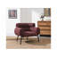 Fauteuil rembourré avec pieds en métal