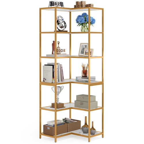 Mercer41 Kennasia Corner Bookcase & Reviews | Wayfair