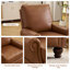 Fauteuil inclinable par pression avec massage et chaleur, cuir respirant-1289015525