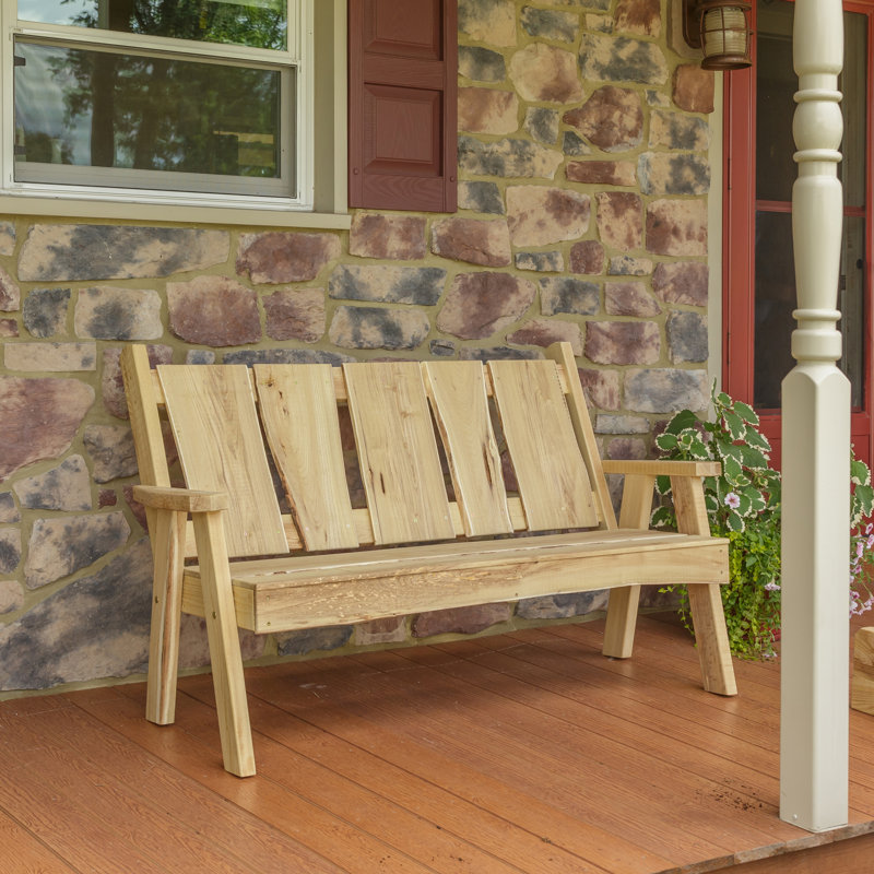 Banc de jardin en bois Lucille Timberland, Teinture sans finition