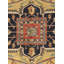Canvello Serapi Hand-Knotted Rust/Navy Lamb's Wool Area Rug- 9' x 12'3"