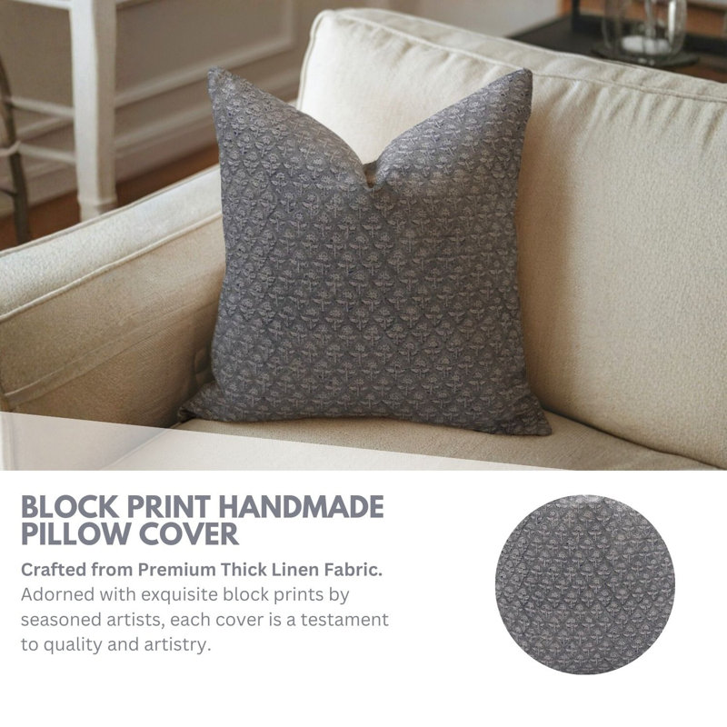 Linen Square Pillow Cover, 24" x 24", Square