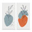 Minimalistic Creative Designs in Retro Colors X - ensemble de 2 peintures-1142248706-1142248707