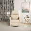Fauteuil inclinable et pivotant en cuir Harlow