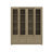 63" W Sliding Glass Door Display Bookcase With Drawers