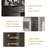 Fraydoun Vanity Makeup Vanity Set 42.5''W, 5 Drawers, 6 Shelves, Adjustable LED Lights Mirror & Charging,Farmhouse Style-988954404