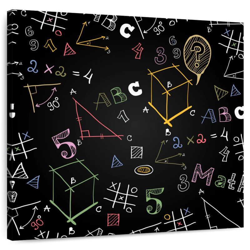 Keiri Math Equation Doodles, 36" H x 36" W