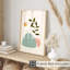 «Botanical Boho Leaf», reproduction d'art non encadrée