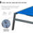 Bozeman Adjustable EDP Coated Wrought Iron Frame Breathable Textilence Chaise Lounge Chair-898301344