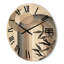 Horloge murale abstraite soleil et lune-63903899