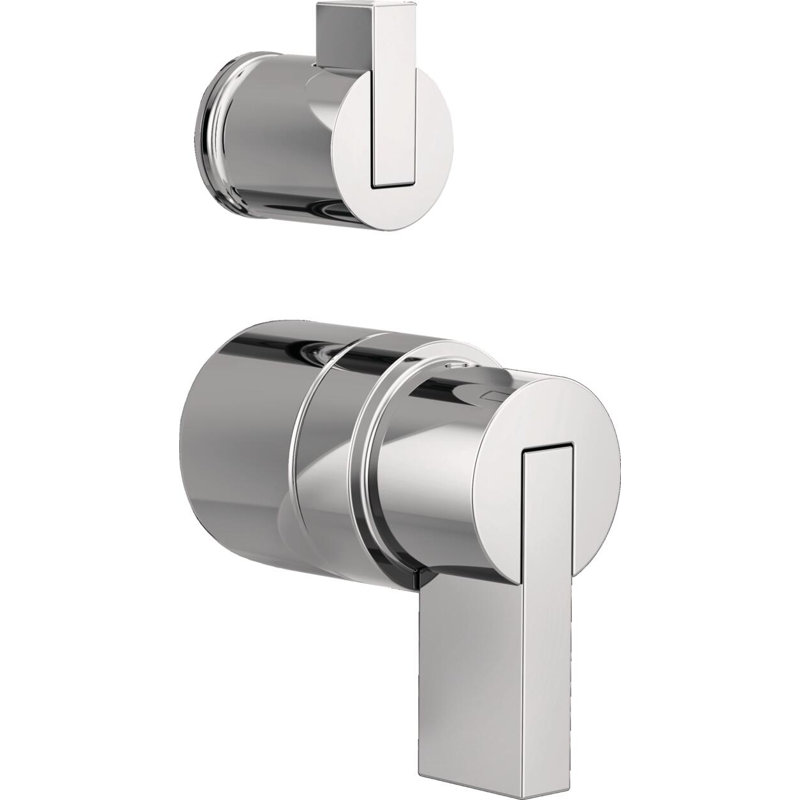 Litze® Rook Shower Integrated Valve with Handles, Chrome, Lever