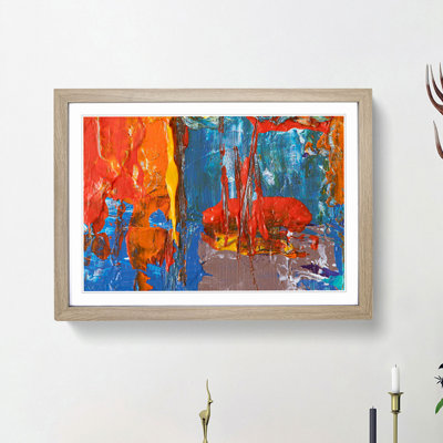 Abstract Art Painting Vol.349 by S.Johnson - Framed Print