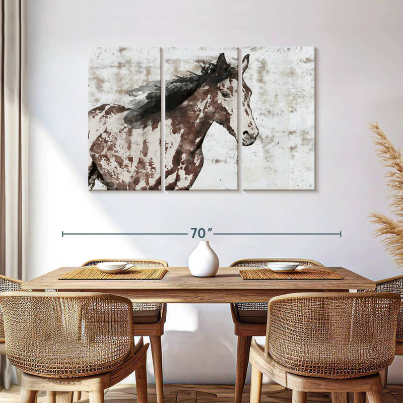 Cheval gagnant, H 36 po x l 57 po