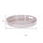 14" Cream And Gray Geometric Pad Print Round Serving Tray With Handles