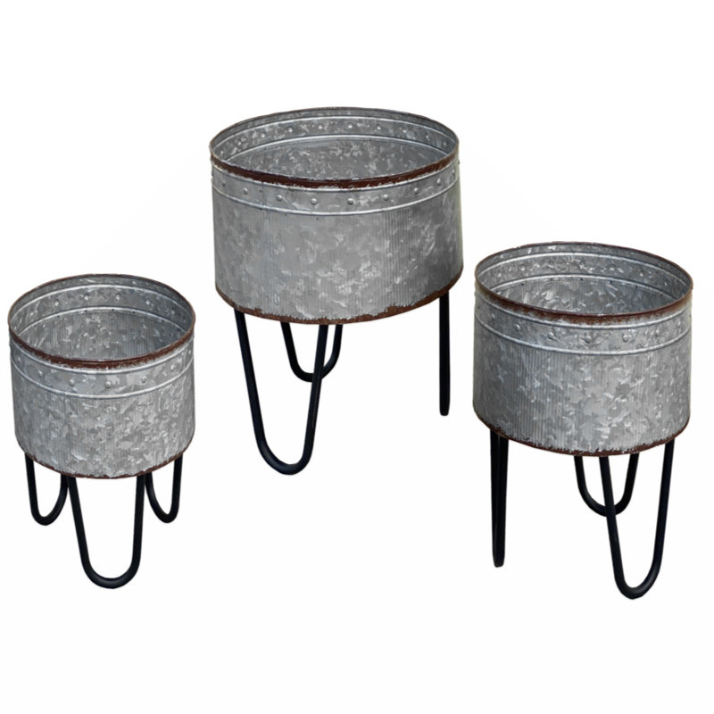 Mera Metal Pot Planter