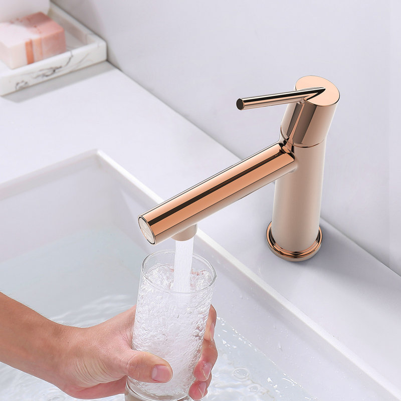 Single Handle Bathroom Faucet For 1 Or 3 Holes ,Fountain And Flow Mode Two-In-One Function,Deck Mount Laundry Vanity Sink Faucet With Two 9/16" Hoses