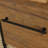 L-Shaped Desk, Brown Finish