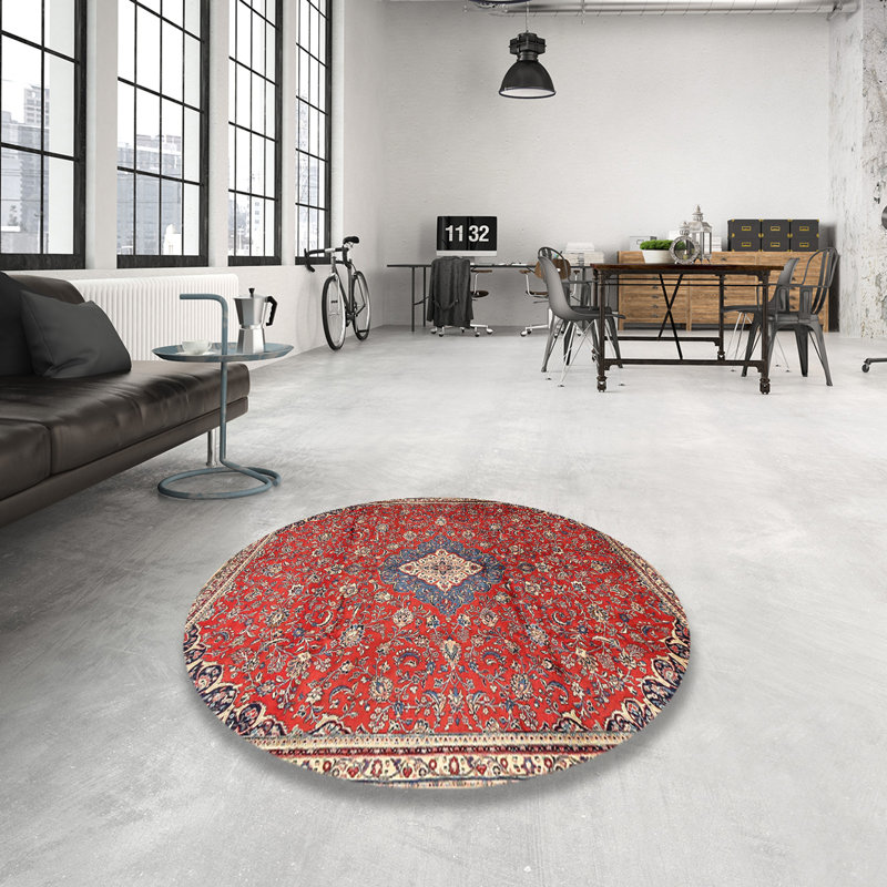Sufyaan Oriental Indoor Rug, Round 7'