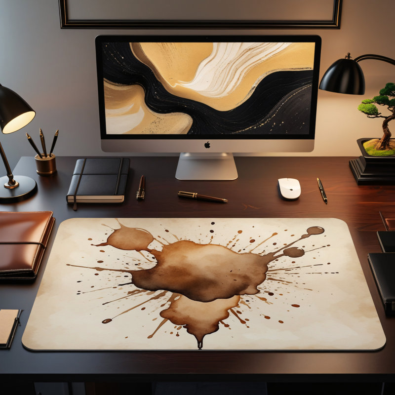 Polyester Desk Pad, 14.4x12.1