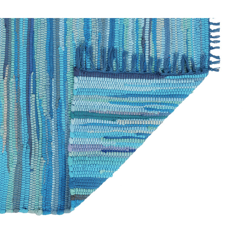 Handcrafted Vibrant Cotton Rug 24X36" – Washable, Reversible, With Tassels For Any Room - 24''X36''