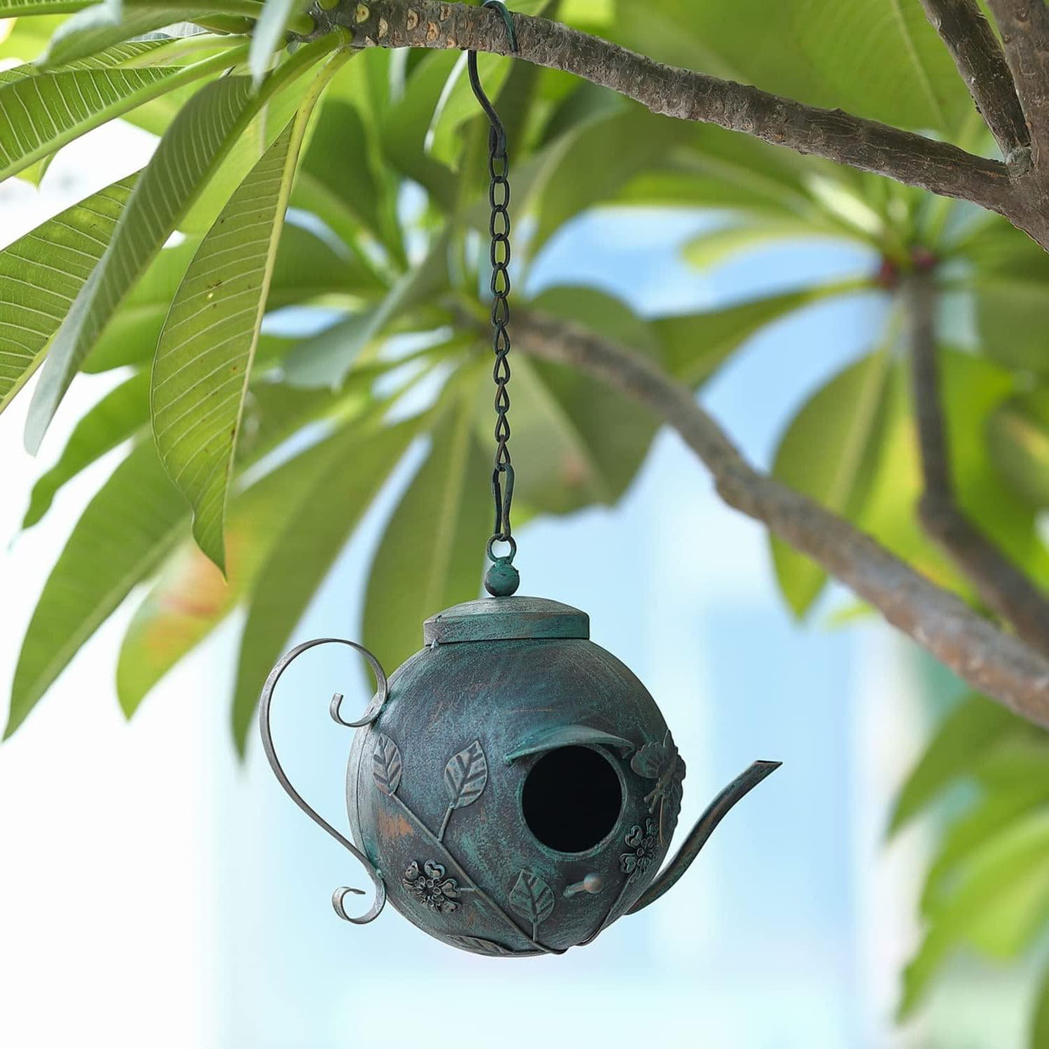 Ophelia & Co. Hanging Teapot Bird House Wayfair Canada