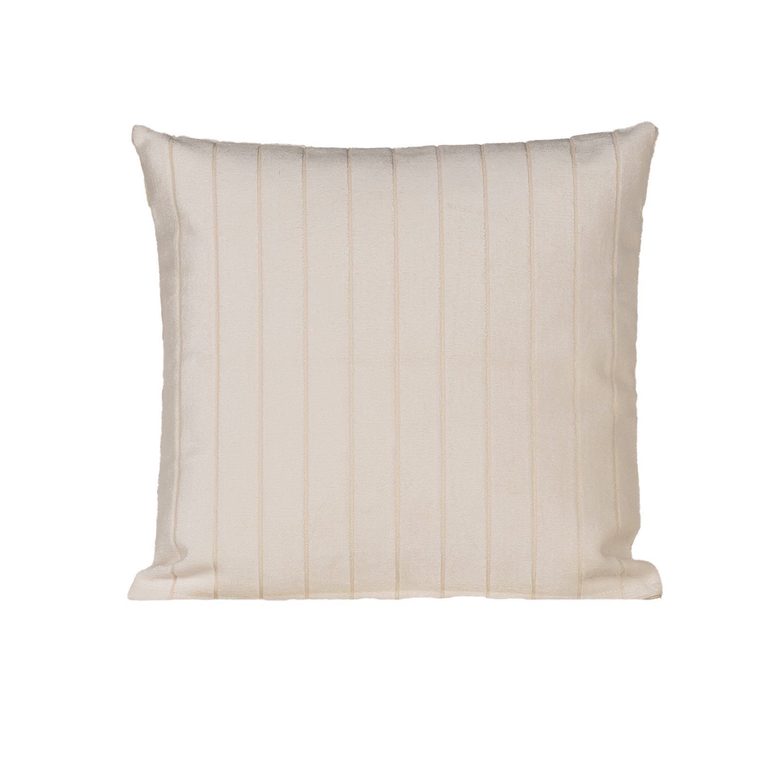 Maxton Striped Throw Pillow, Polyester, Cream, Square 26"