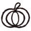 Vickerman 24"H x 24"W Pumpkin Outline Wreath. Made of natural twigs with a hint of artificial moss.