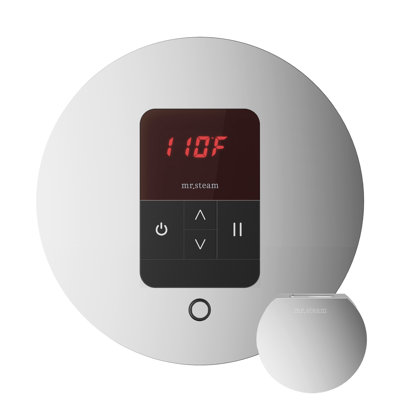 Basic Butler Steam Shower Control Package with Round iTempo Control and Steamhead