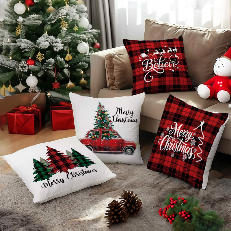 Housses de coussin décoratives 4 pièces