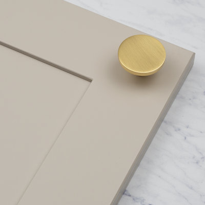 Satin Brass Disc Knobs