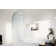 Maven 34 in. x 66.75 in. Frameless Arched Fluted Single Fixed Bath Panel