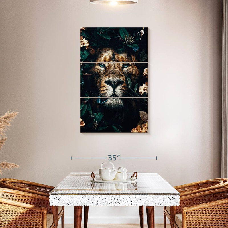 Brampt Lion I, 65" H x 42" W