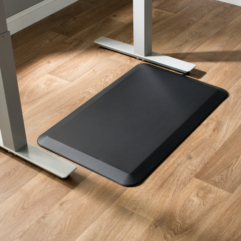 Tapis anti-fatigue sur pied Abdulraheem, 1 pi 8 po x 2 pi 8 po, Noir