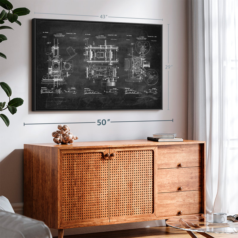 Brevet «Projecting Kinetoscope 1902 Brevet», H 29 po x l 43 po