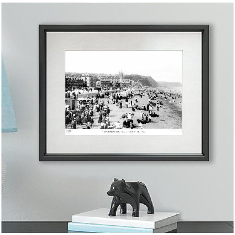 Teignmouth, From The Pier 1903 by Francis Frith - Single Picture Frame Print, 60cm H x 80cm W x 2.3cm D