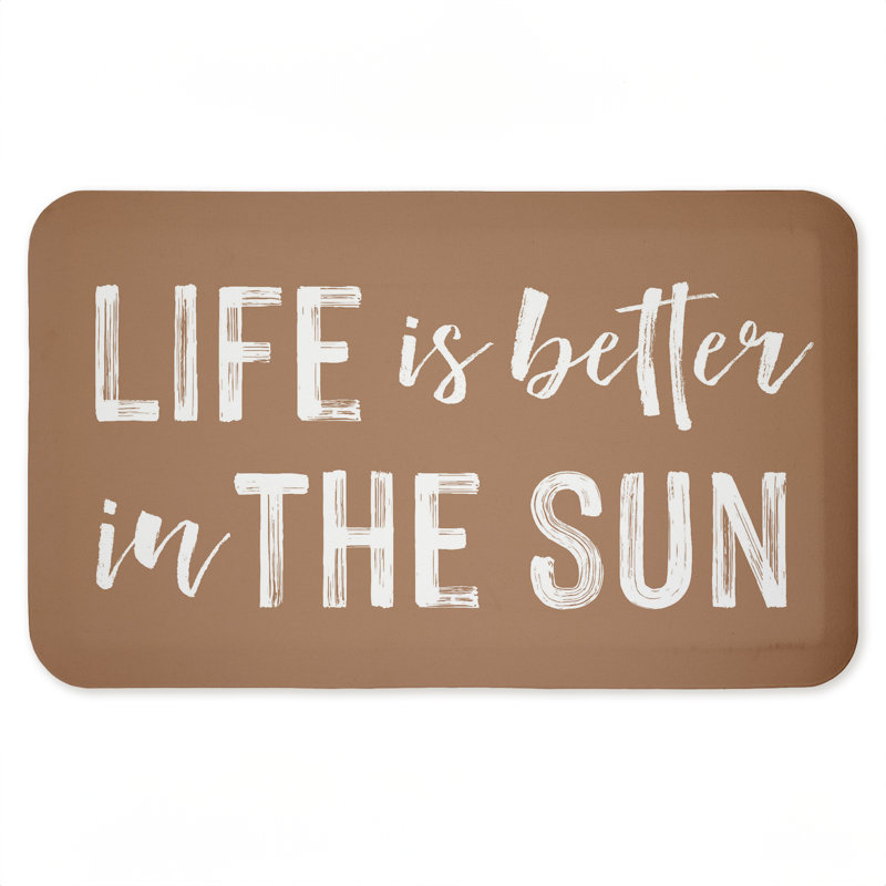 Tapis de sol anti-fatigue Better In The Sun, Mieux au soleil
