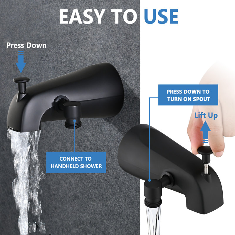 Wall Waterfall Faucet, Matte Black